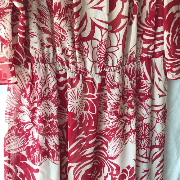 Renee C floral dress size S. Worn once & drycleand - Picture 3 of 4